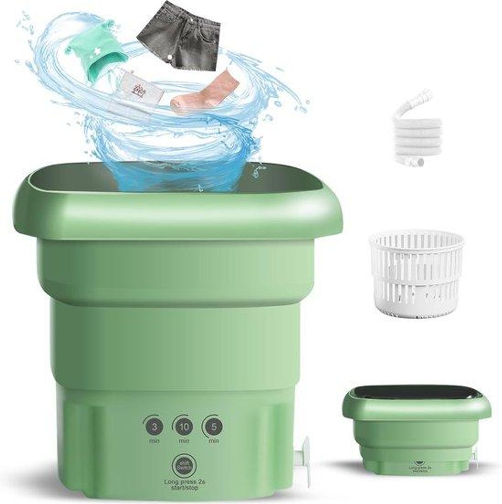 portable, handliche, Mini-Kleidungs-Waschanlage 45 l - antibakteriell mit blauem Licht - faltbar und tragbar - für Unterwäsche, Socken und Babykl...
