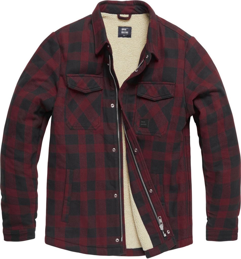 Vintage Industries Craft Heavyweight Sherpa Jacket Red L