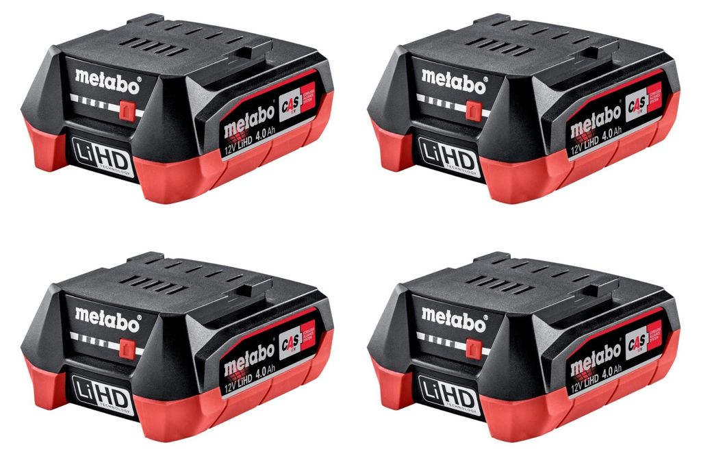 Metabo Jeu d'accumulateurs 4x LiHD Bloc d'accumulateurs 12 Image du produit 