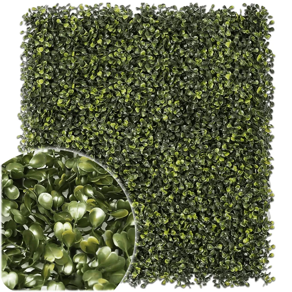 Mur végétal synthétique inodore 60x40 cm - Feuillage dense et souple