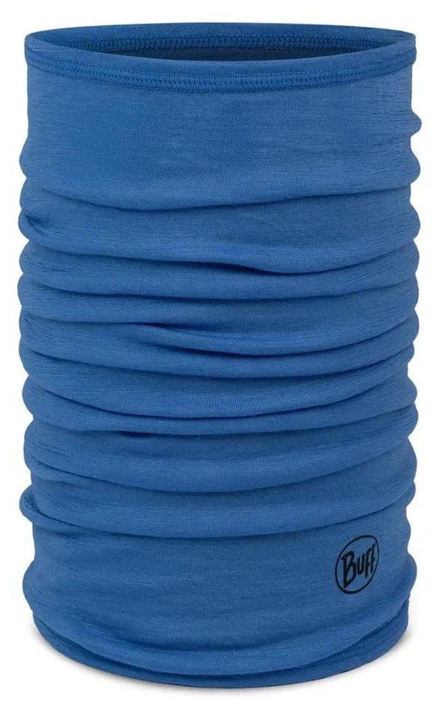 Buff Merino Lightweight Jr Solid Kinder-Schlauchschal aus Wolle Blau