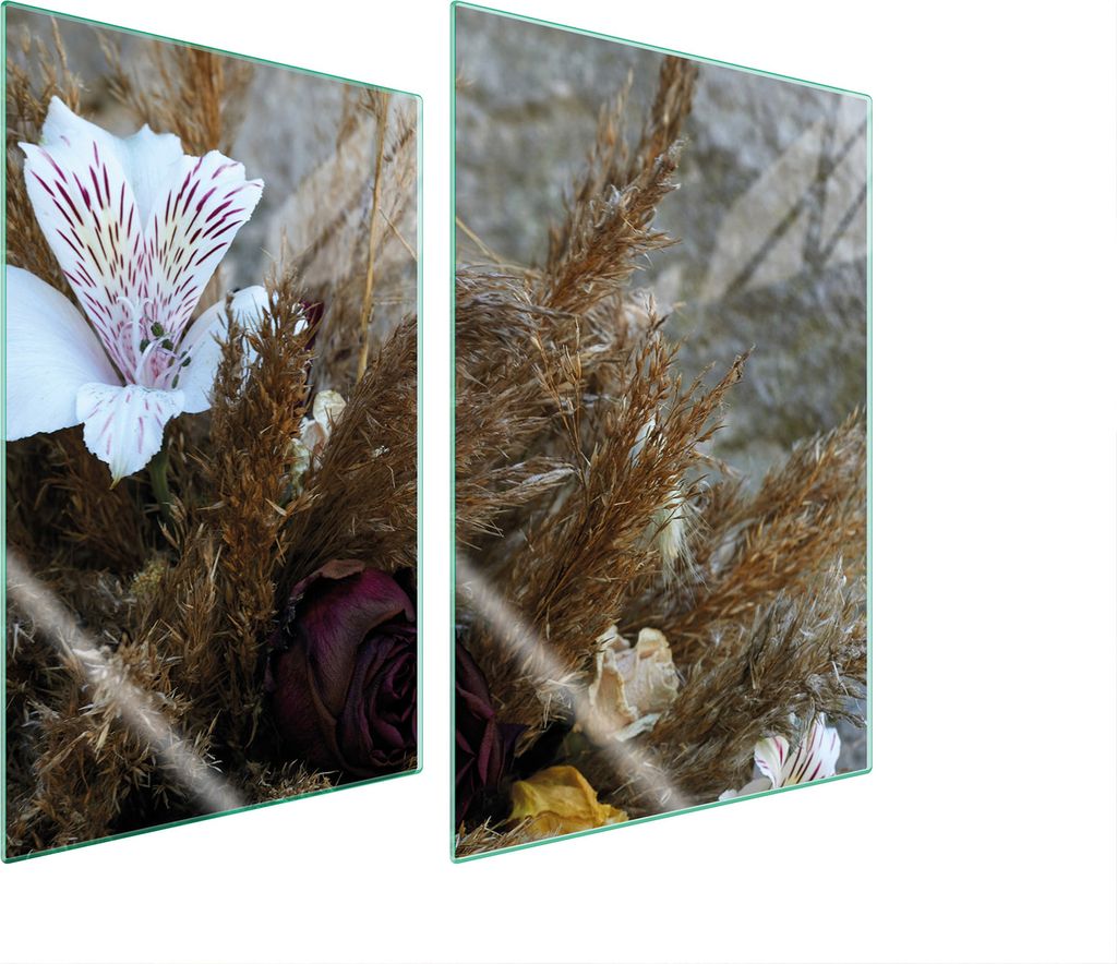 Glasschutzplatte Für Küche 2X35X52 Orchidee