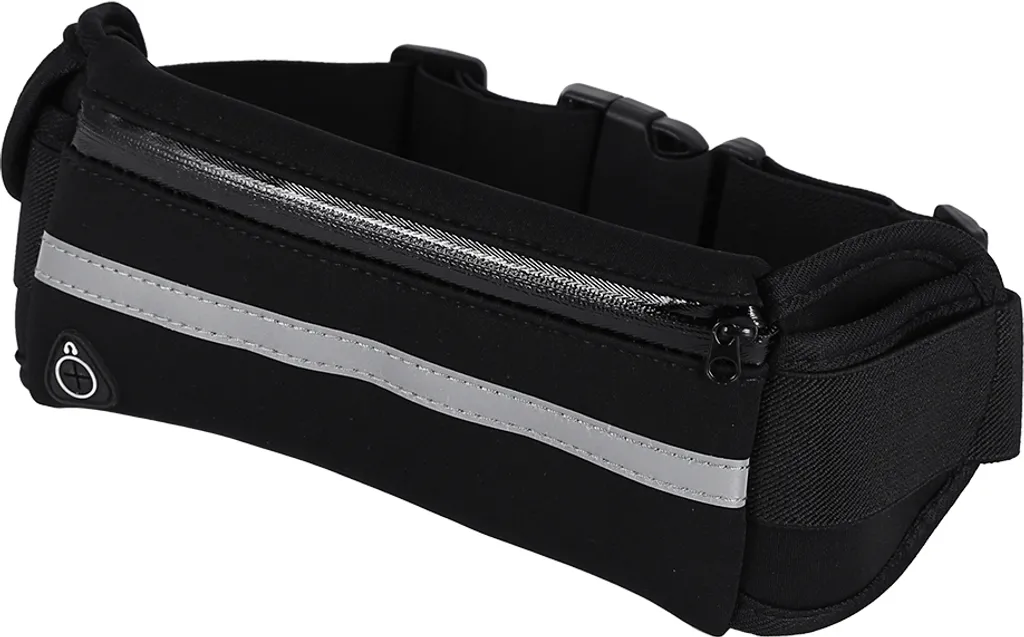 Cintura Porta Cellulare Corsa | Marsupio Neoprene Riflettente Nero