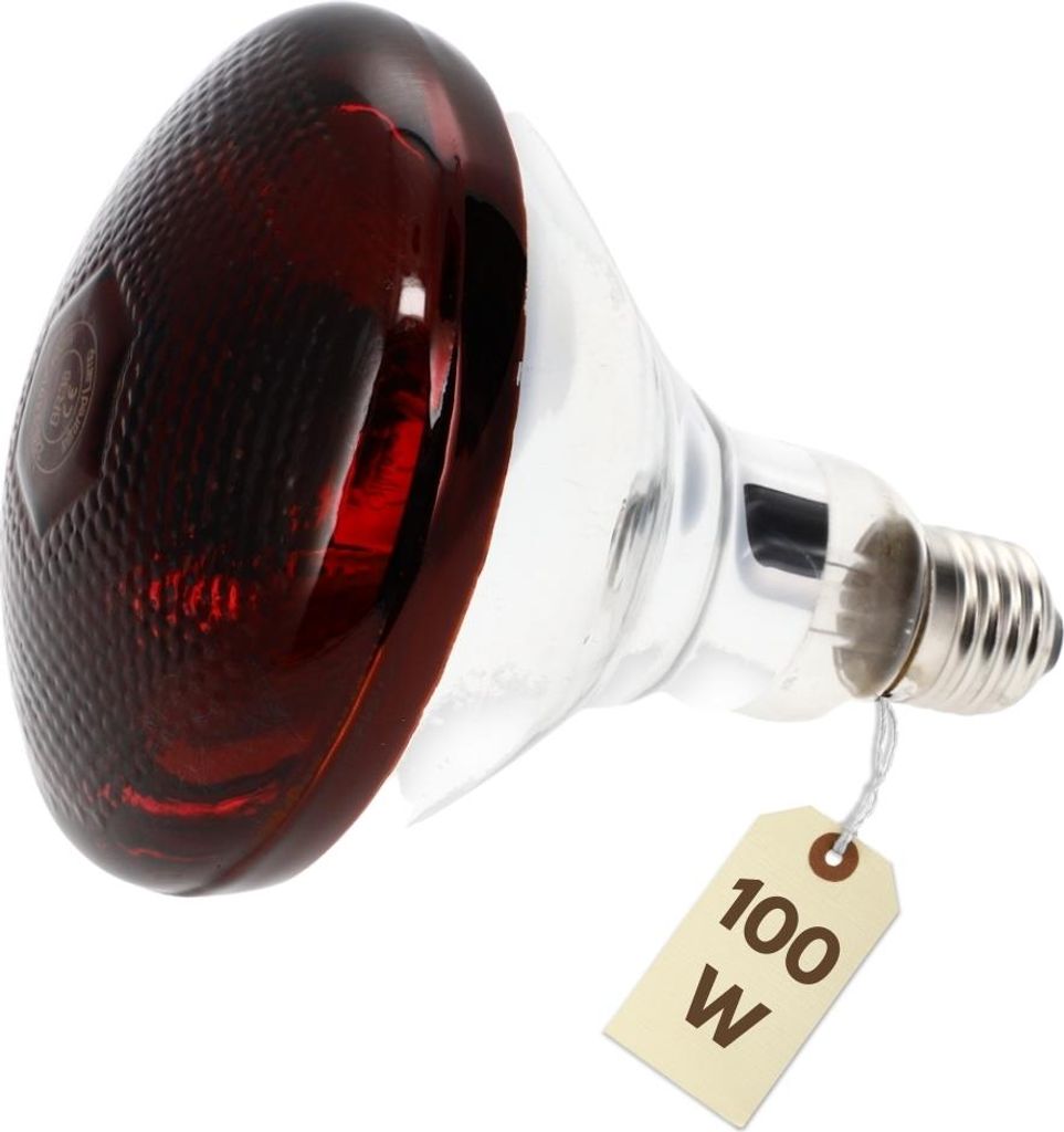 Rotlichtlampe Gesicht Infrarotlampe 100 Watt Infrarot Lampe Terrarium Wärmelampe Baby Tiere Geflügel Infrarotbirne Infrarotstrahler Rotlicht Heiz...