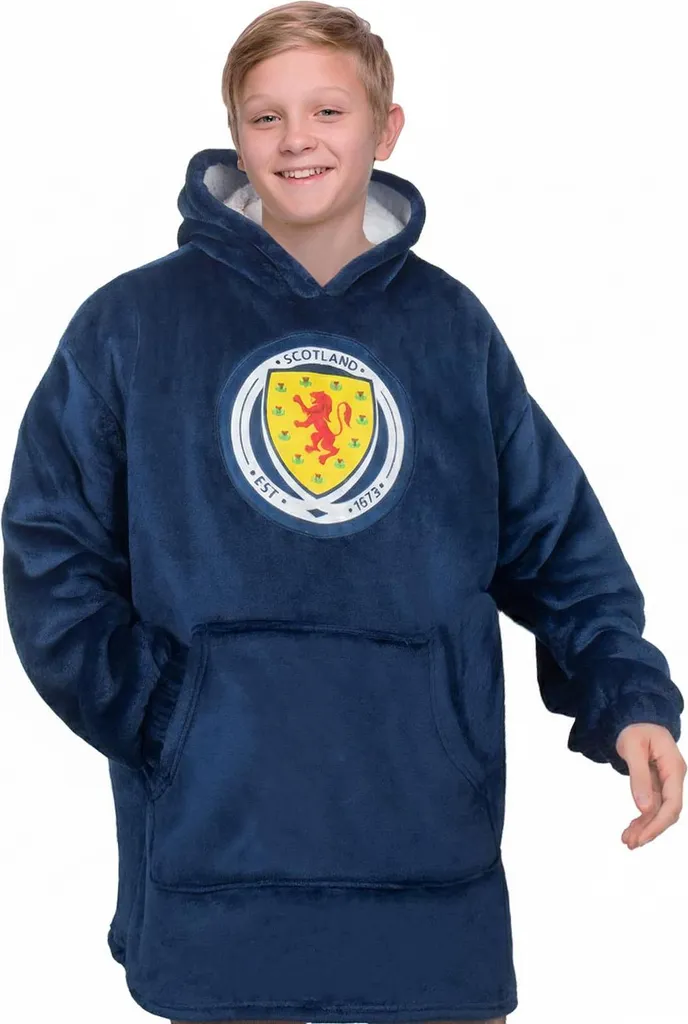 Scotland Hoodie de couverture enfant oversize GF1031 (6-10 ans) Bleu marine