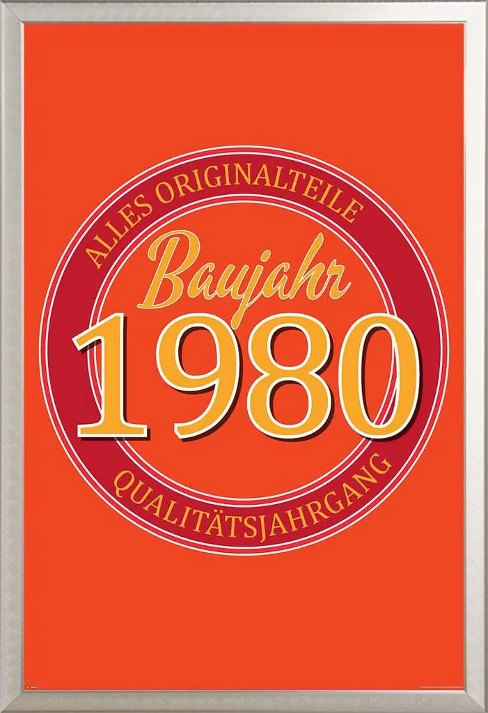 Idea Regalo Compleanno 1980: Poster + Cornice Alluminio Shinsuke