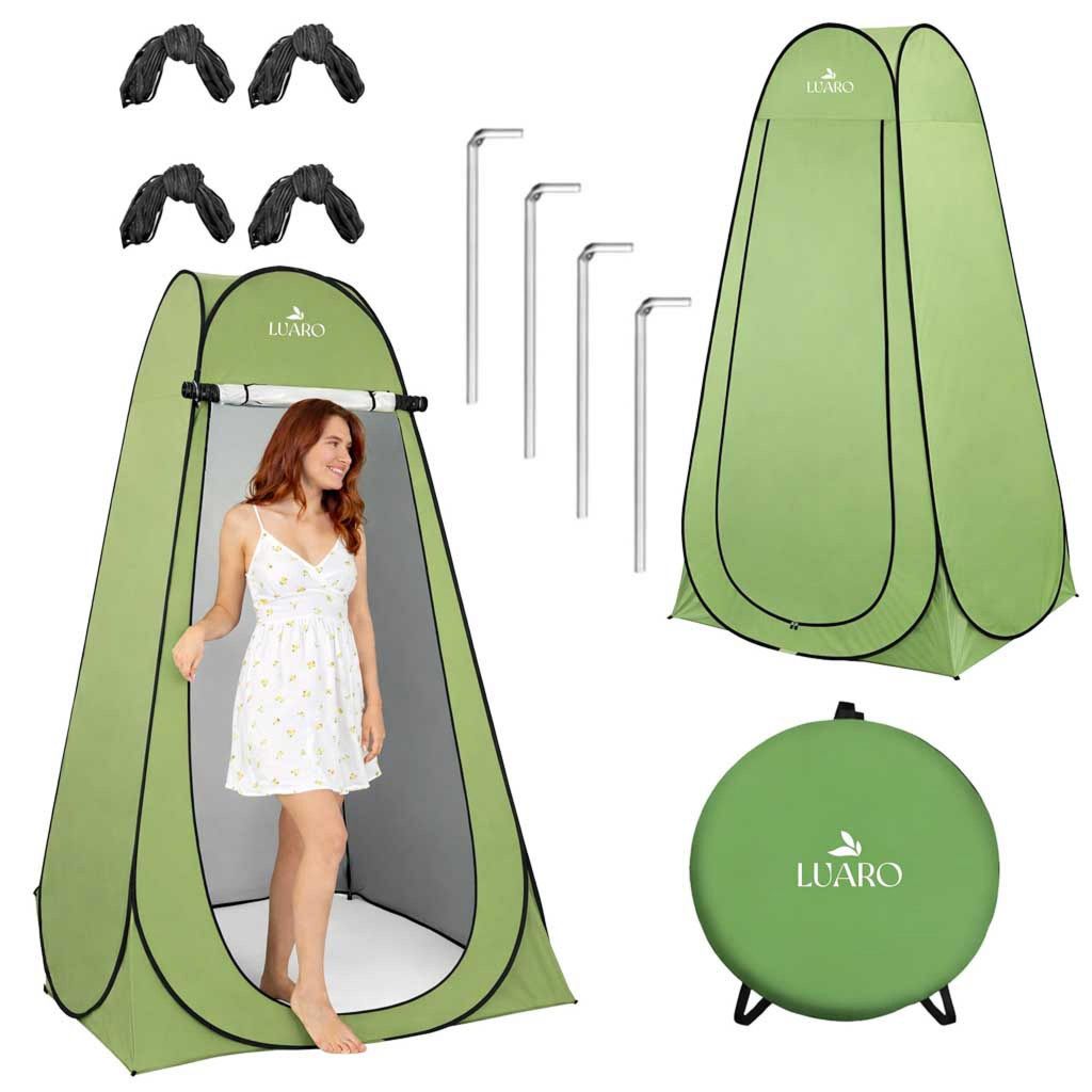 Luaro KX5438 Duschkabine 115 x 190 cm, grün Produktbild 