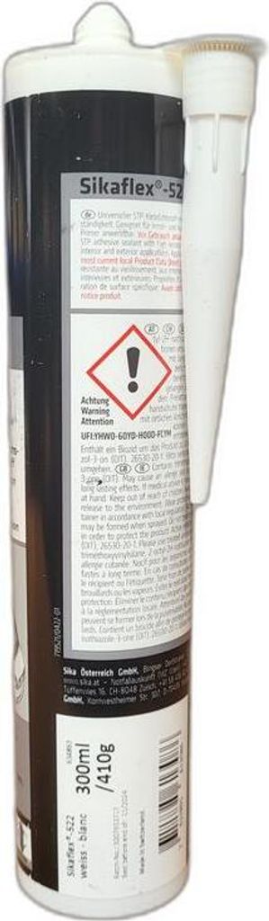 12x Sikaflex&reg;-522 BIANCO - 300ml Sika522 Sikaflex-522 White Set 12 12