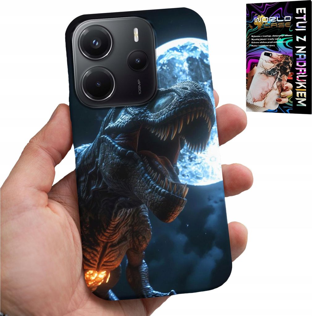 Gehäuse Für Xiaomi Note 14 4G - Dino Dinosaurier Tyrannosaurus Abdeckung Fall