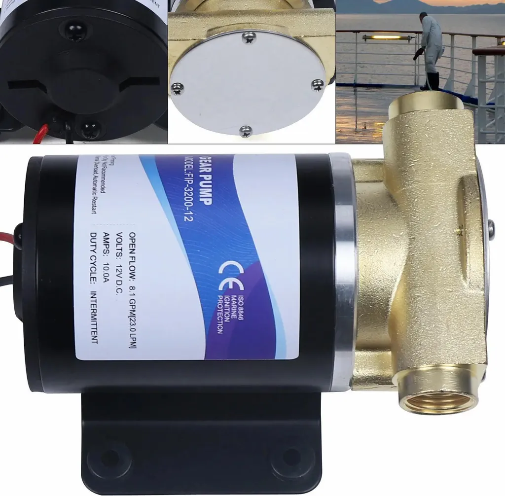 Pompa Lavaggio Ponte Marino Alta Pressione - Autoadescante 12V Spina UE - 5
