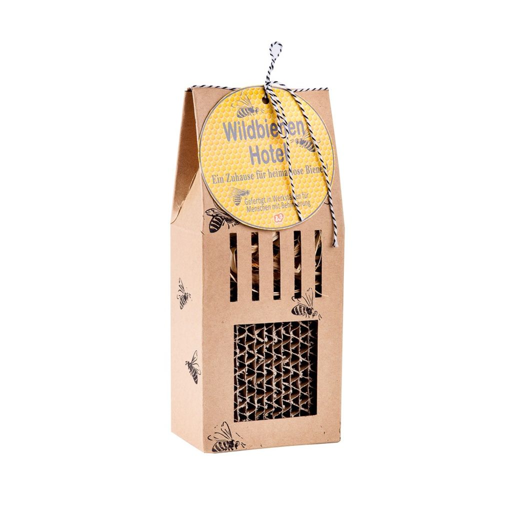 Wildbienenhotel aus Pappe WUNDERLE 41666 10x24x6cm Produktbild 
