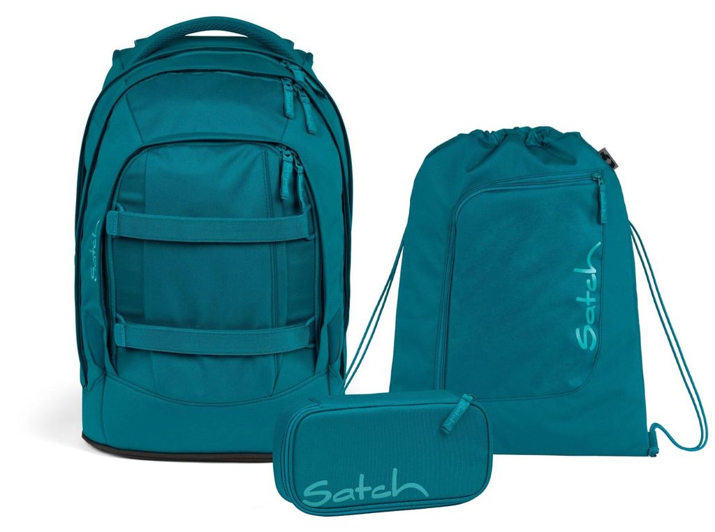 Satch Schulrucksack-Set PACK Deep Petrol, Mäppchen + Produktbild 