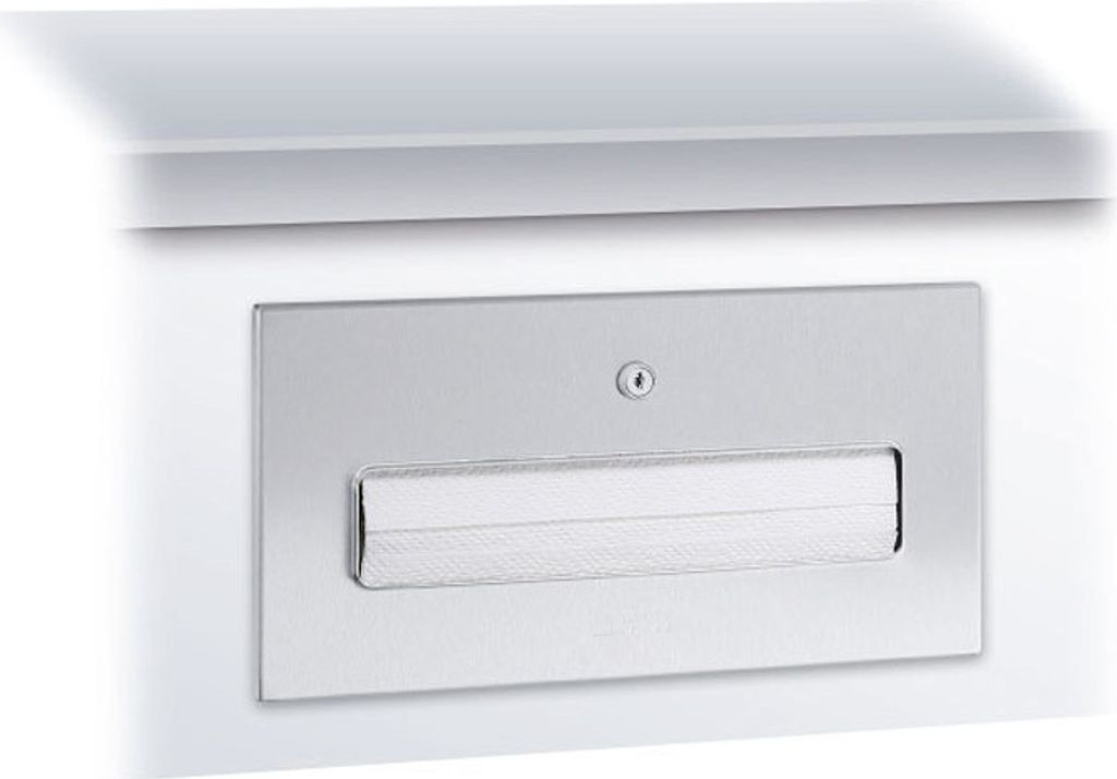 Wagner-EWAR Handtuchspender 326x173x164 WP165 Edelstahl für Untertischmontage, Variante:Edelstahl matt
