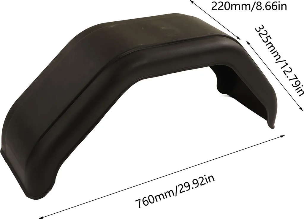 Aile de remorque robuste en plastique injecté pour roues 14-15" - 2