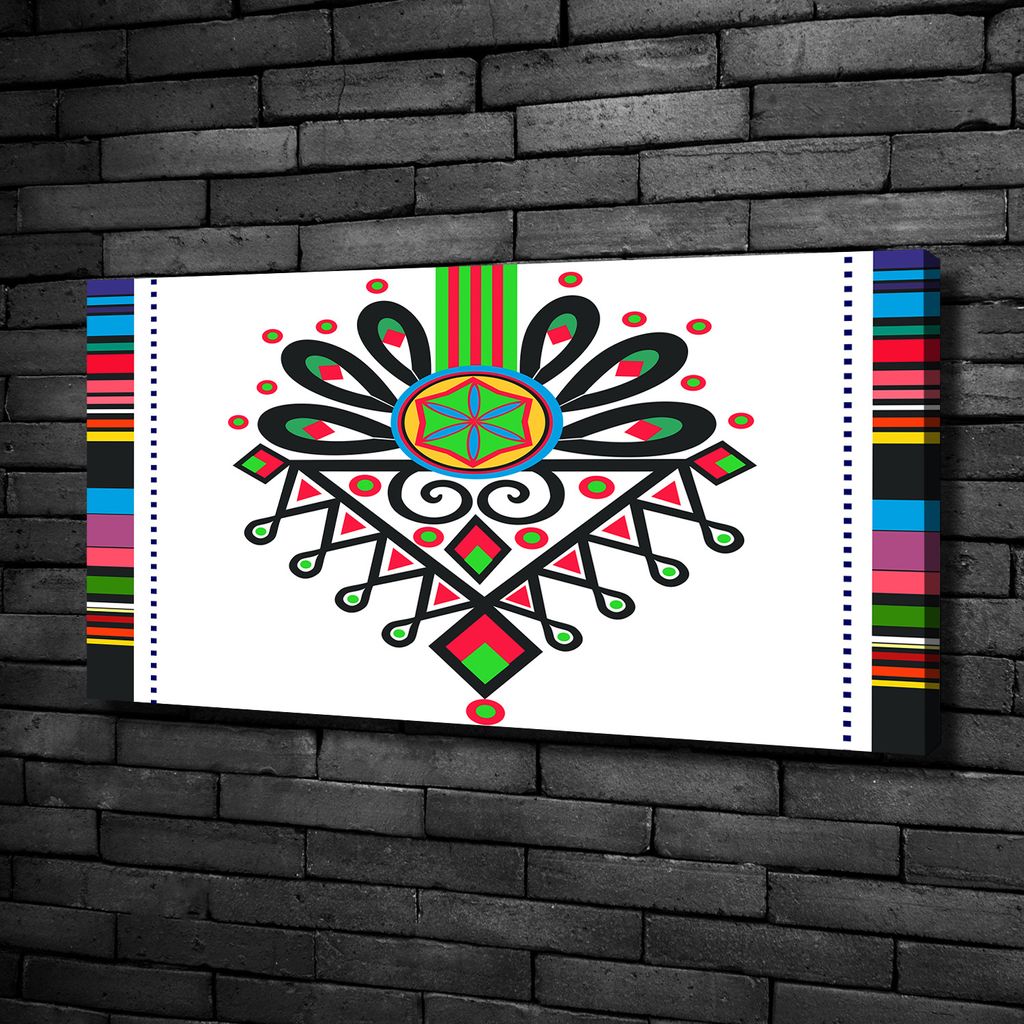 Tulup Leinwandbild -100x50 cm - Wandkunst - Drucke auf Leinwand - Leinwanddruck - Kunst: modern & klassisch - Mehrfarbig - Polnisches Muster