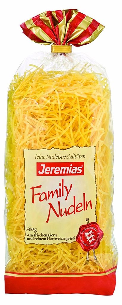 Jeremias Family pasta per zuppa 2 mm con uova fresche 500g Immagine del prodotto 