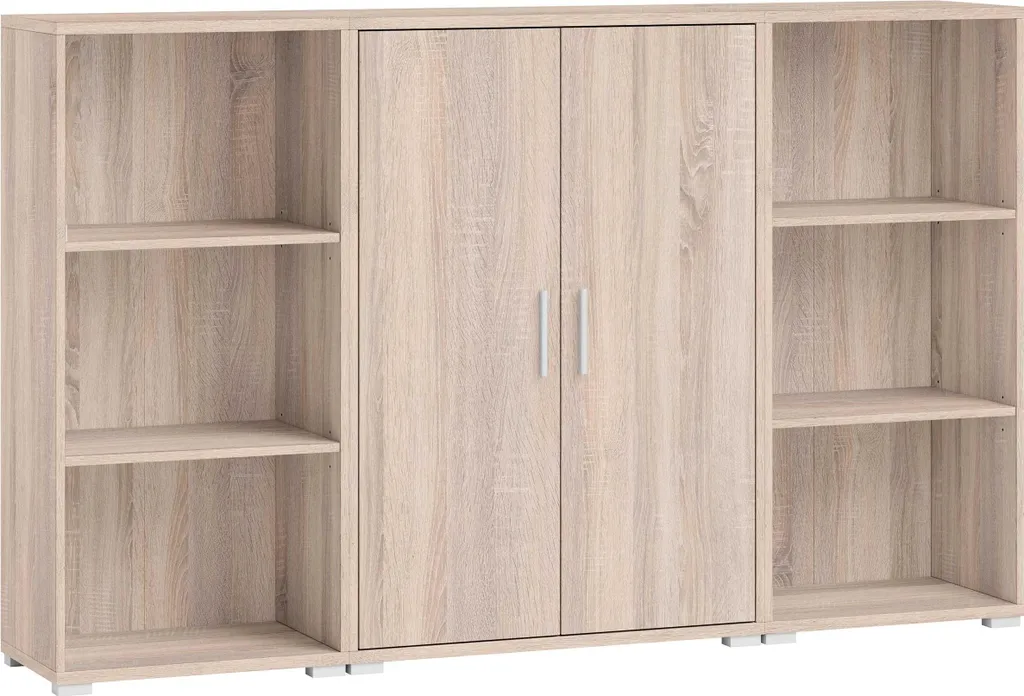 Armoire en chêne Sonoma de 3 niveaux de rangement pour bureau - 7
