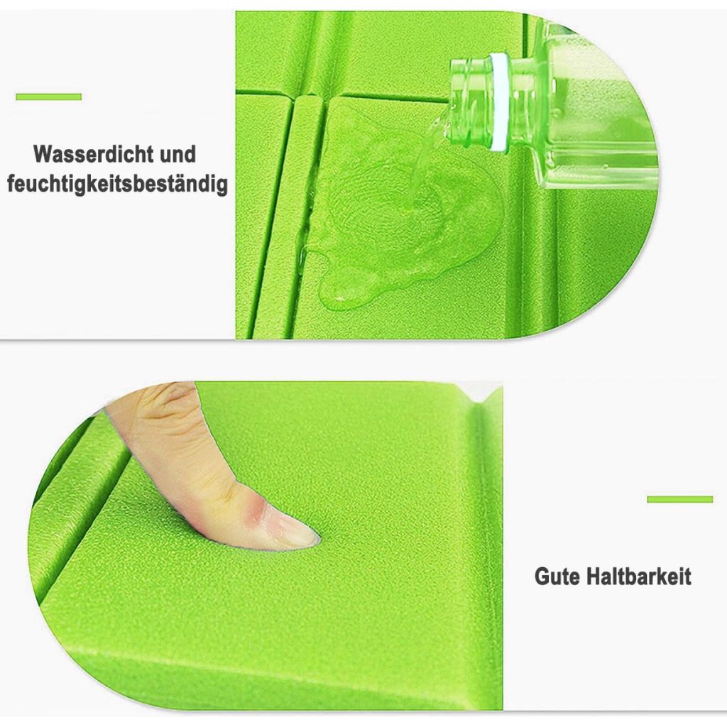 Inheming Camping Sitzkissen Faltbar - Ultraleicht EVA Schaum Outdoor