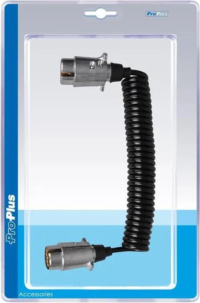 Spiralkabel 3,5M mit 2x 7-poligem Stecker aus Metall im Produktbild 