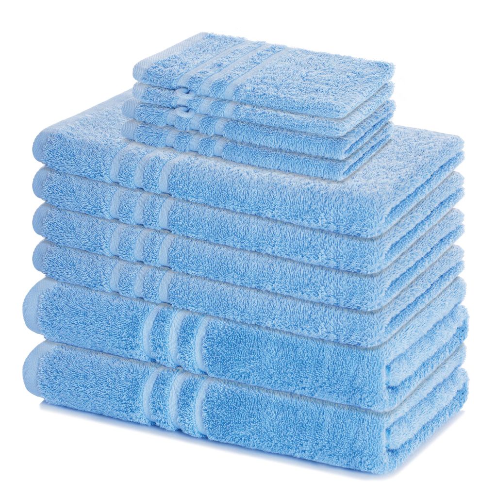 Lavea® 10-teiliges Handtuch Set Elena, 100% Baumwolle - 4x Produktbild 