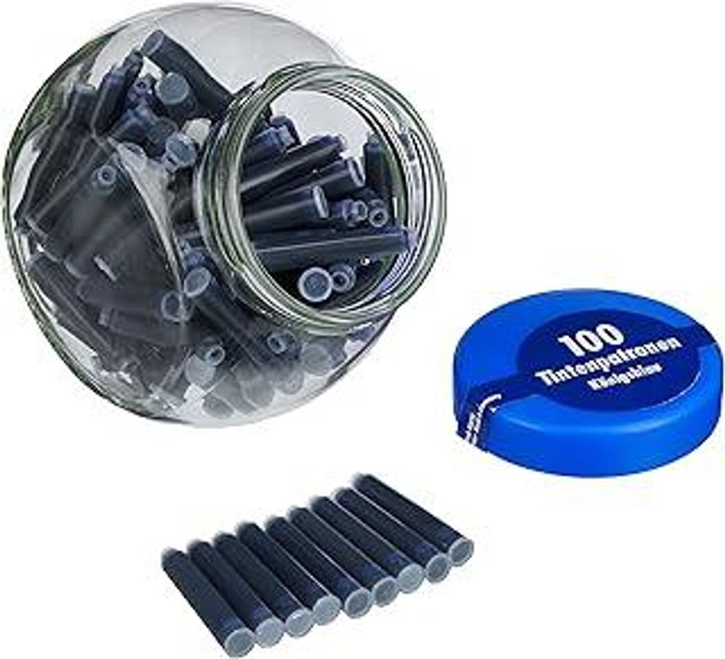 Pelikan Standard-Tintenpatronen, Königsblau, 100 Stück im Glas