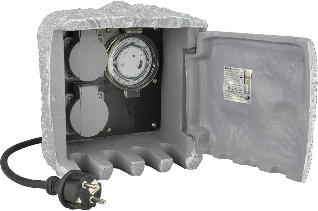 Rozvádzač UniTEC Power Rock s časovačom, 2 ks, IP44, Obrázok produktu 