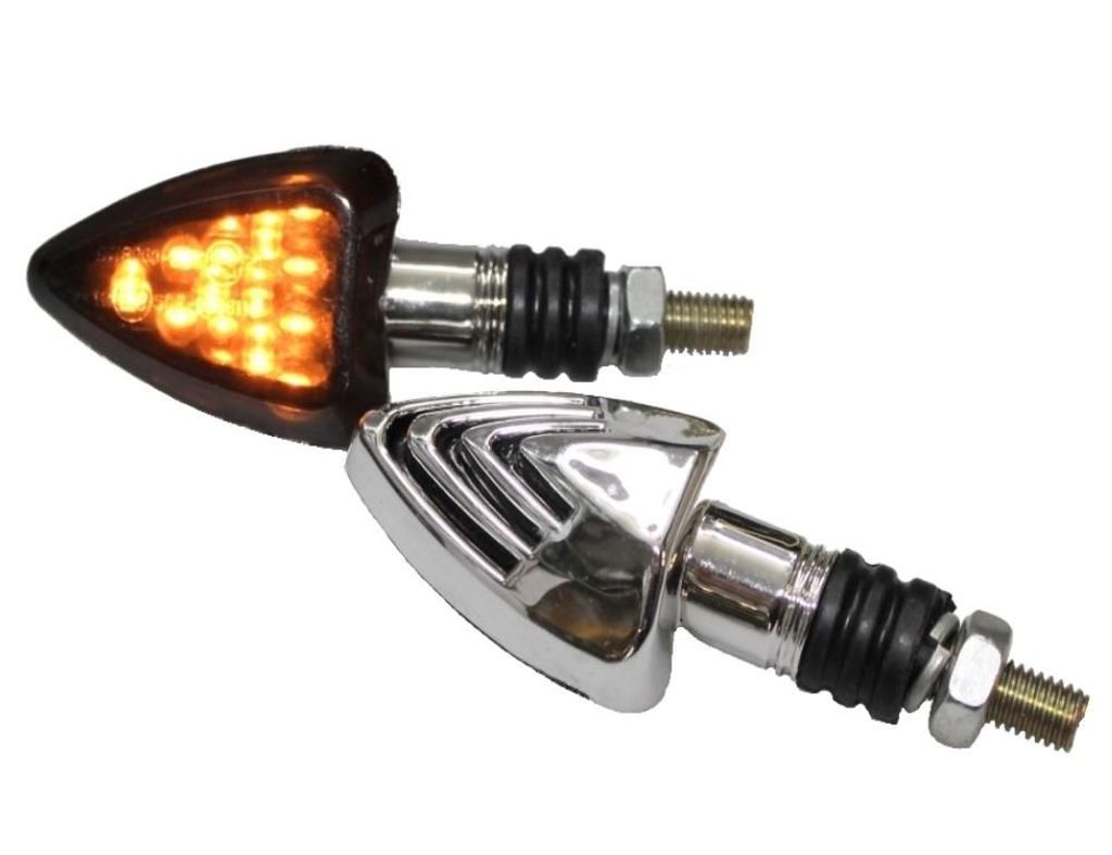 Motorrad LED Blinker Jake chrom getönt