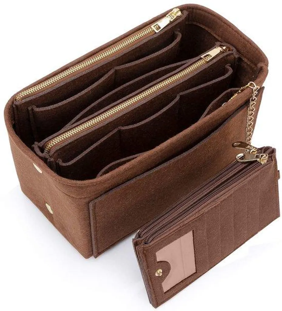 Pochette de rangement pour sac à main et organisateur Rits marron