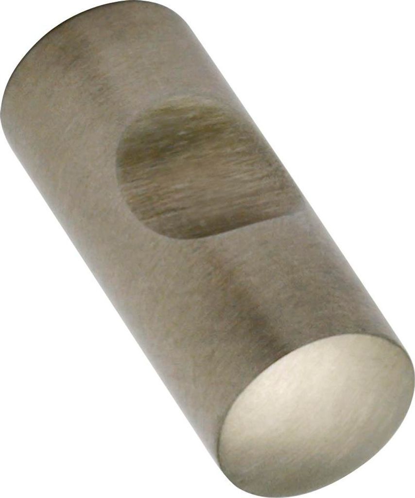 Möbelknopf (Möbelknauf) Subra ø 10mm Tiefe 24mm Möbelgriff Edelstahl gebürstet