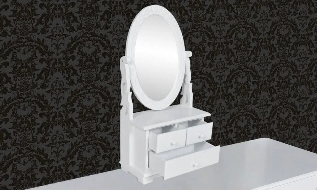 Tavolo da Trucco MDF con Specchiera Ovale: Opinioni e Dettagli