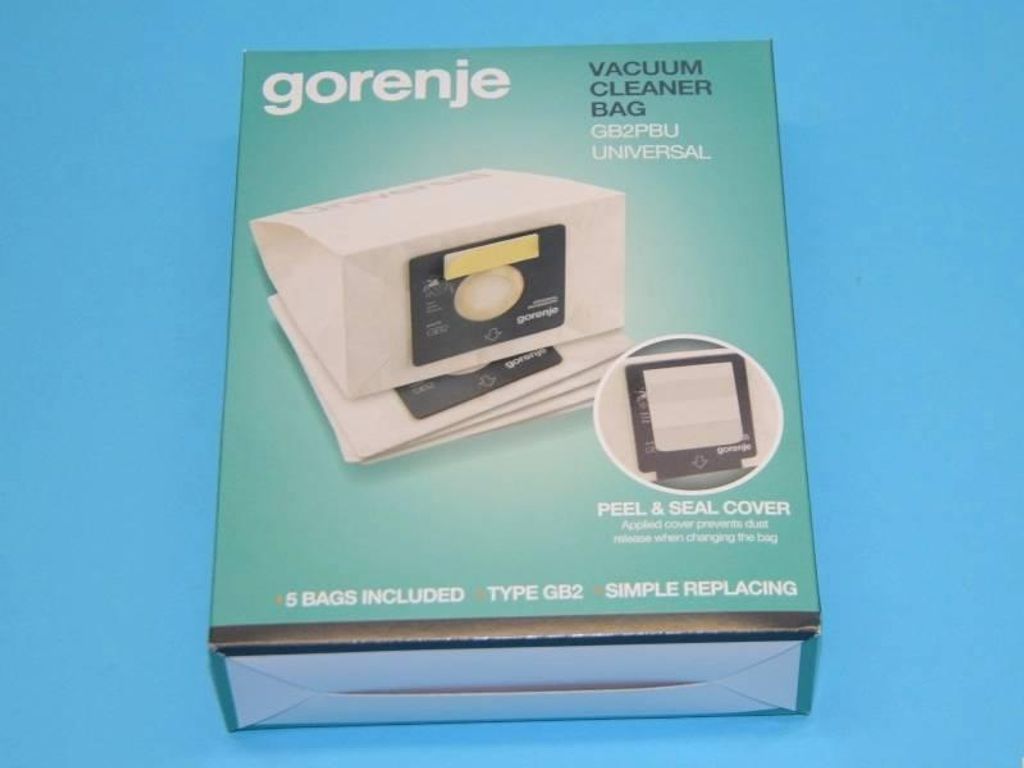 Gorenje GB2PBU, Staubbeutel, Trommel-Vakuum, Weiß, 165 mm, Produktbild 
