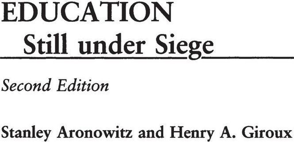 Education Still Under Siege