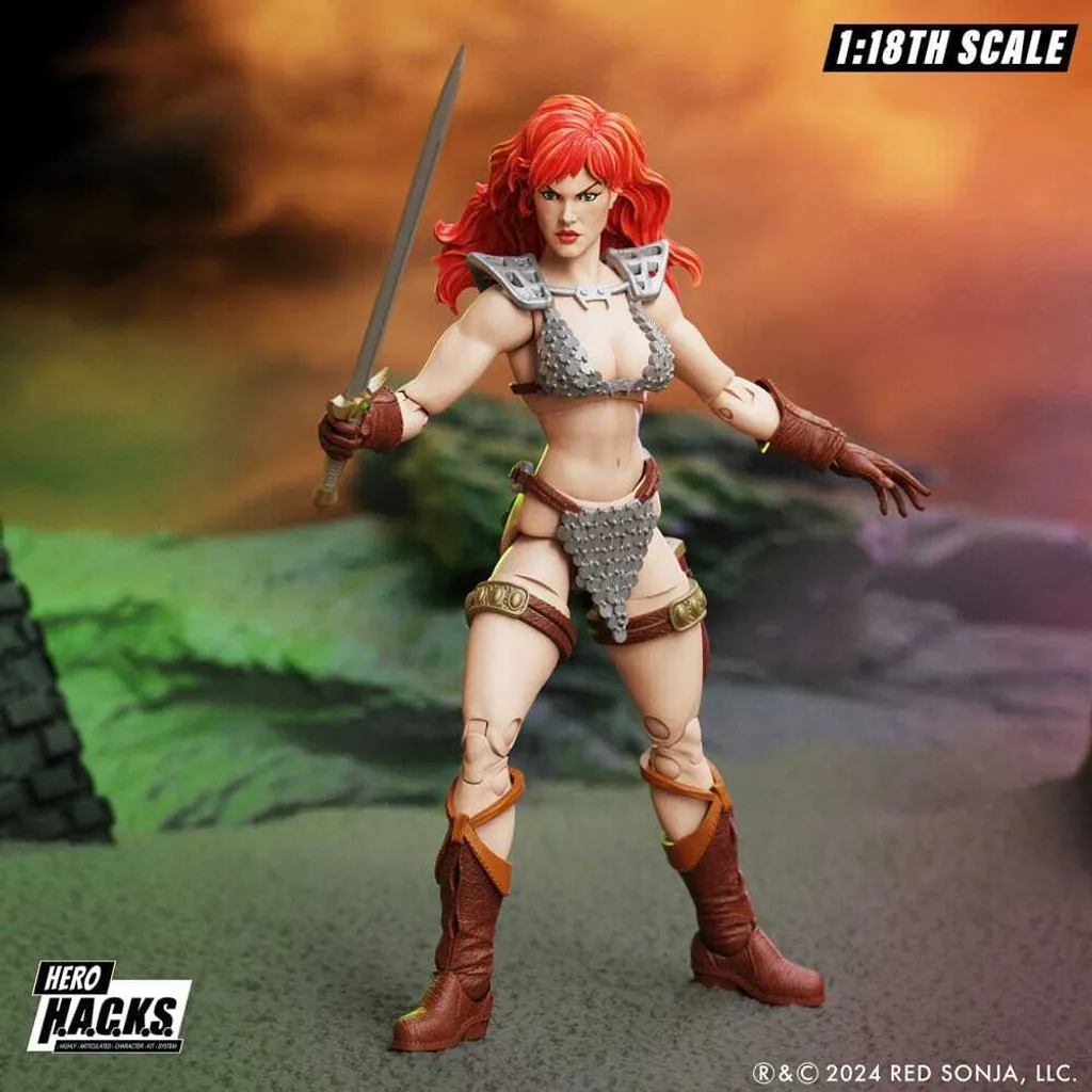 Figurine Red Sonja Hero H.A.C.K.S. Flash Gordon ultra détaillée