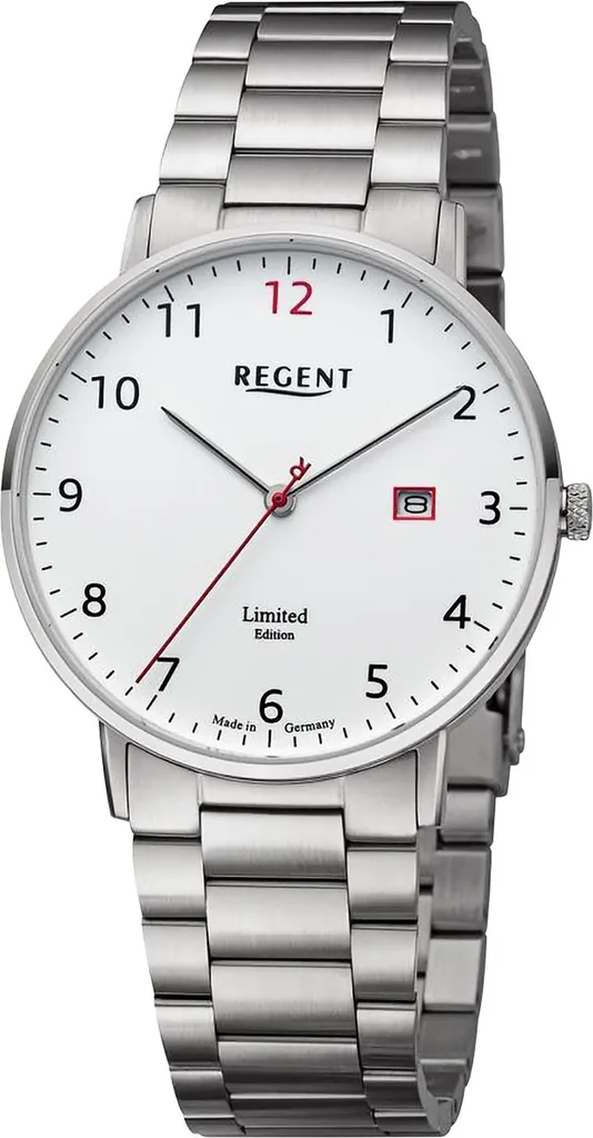 Montre Homme Regent URGM2300 : Confort Argenté et Bracelet Anti-Usure