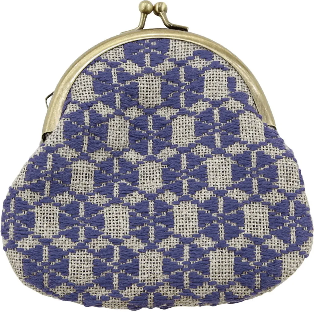Kit Broderie Japonaise Traditionnelle - Porte-monnaie Gamaguchi 12,5cm