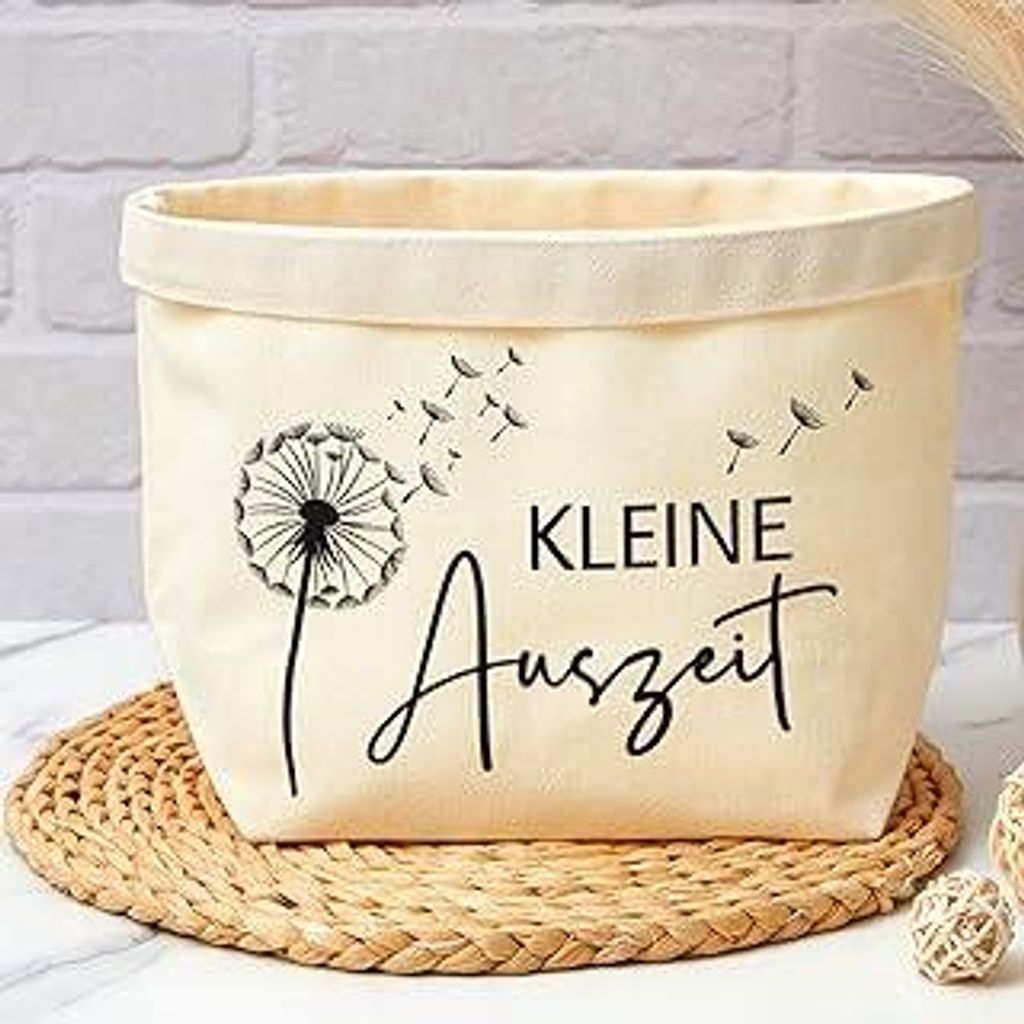 Xuniea Kleine Auszeit Korb Geschenktüte aus Baumwolle und Leinen Wellness Geschenke für Frauen Geschenkkorb für Damen zur Entspannende Gesundhei...