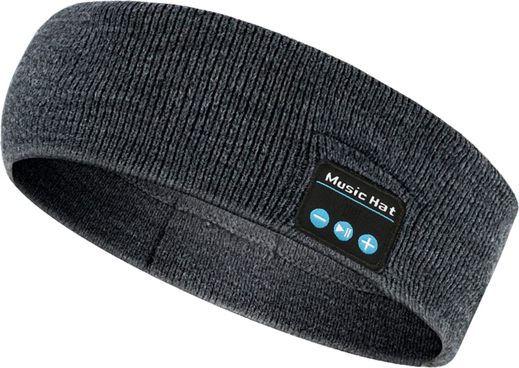 Bluetooth-kompakt Stirnband Wireless Stereo Sound 3-6 Stunden Batterie Lebensdauer Stereo Musik Sport Fitness Haar Band Schwarz