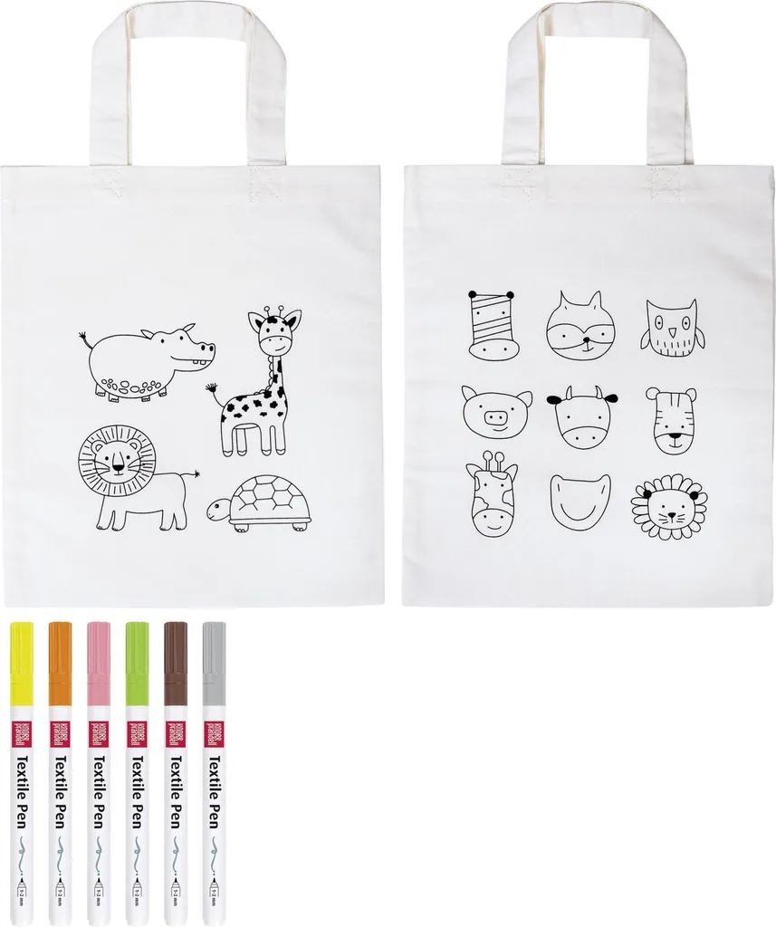 Coffret DIY textile Animaux du Zoo avec feutrine et accessoires de couture