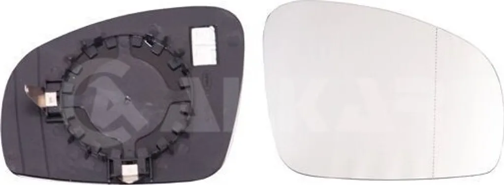 Alkar 6472559 Verre de rétroviseur droit pour Skoda Fabia et Roomster