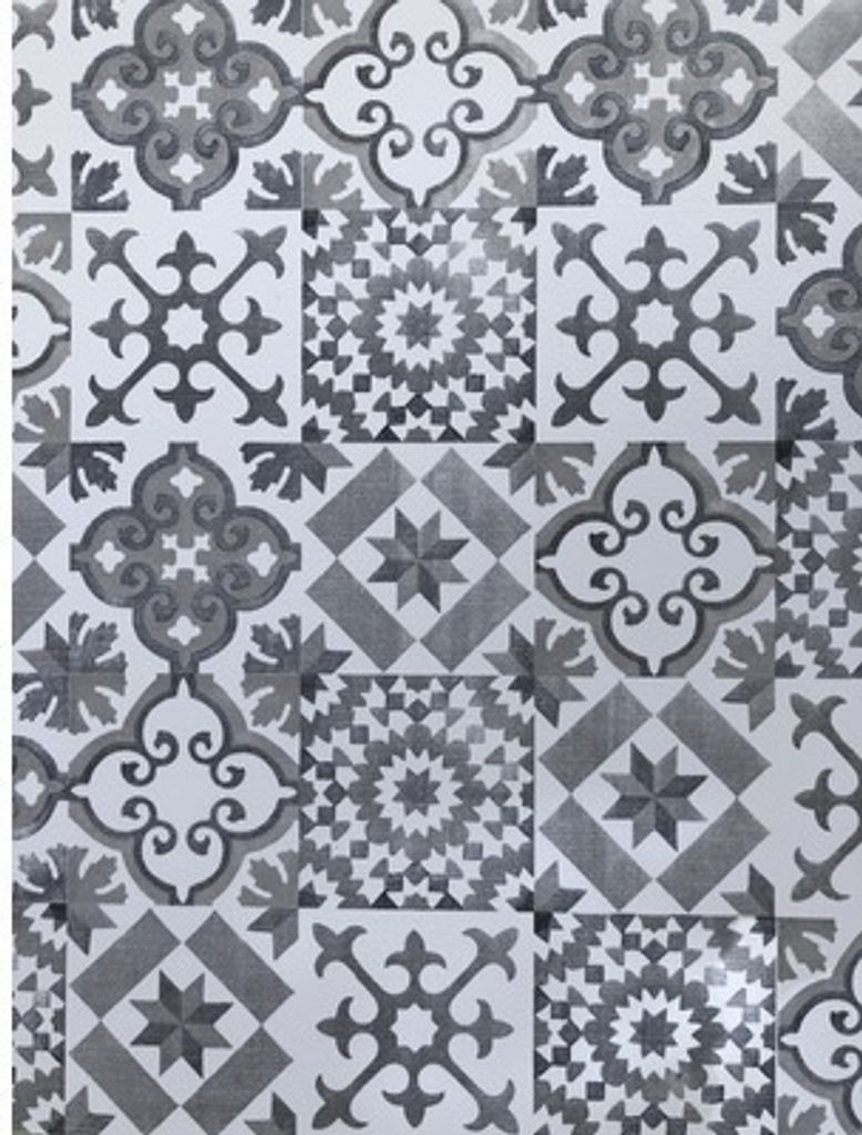 Bodenschutzmatte Vintage Floor Tile Antique grau 40x65 cm Produktbild 