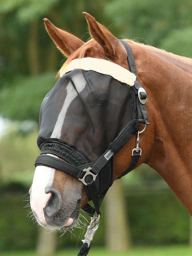 Masque de protection anti-mouches Busse COMBI - Maille fine pour le paddock