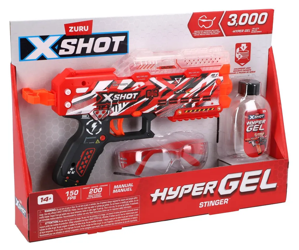 Munitions Gel Blaster Zuru Hyper Gel - Pack de 3000 Billes Stinger