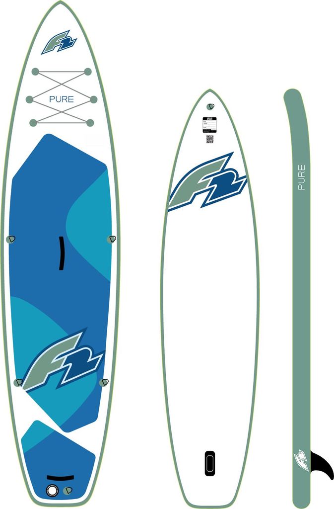 F2 SUP Stand Up Paddle Board Pure - Board only 372cm 12,2 Weiss