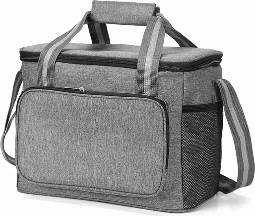 borsa frigo 15L, portatile, isolata, per viaggi, escursioni, spiaggia, picnic, barbecue