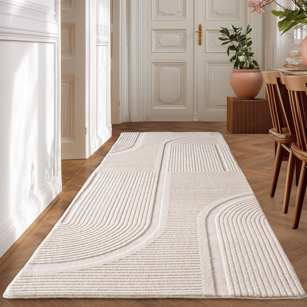 Homebyhome Tapis Boho Scandinave à Poils Courts avec Effet Image du produit 