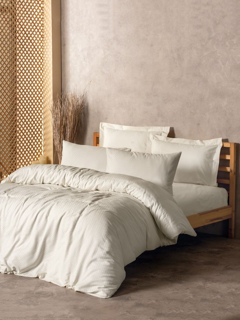 L'Essentiel Linge de Maison, Plaid - Cream, Ranforce Produktbild 