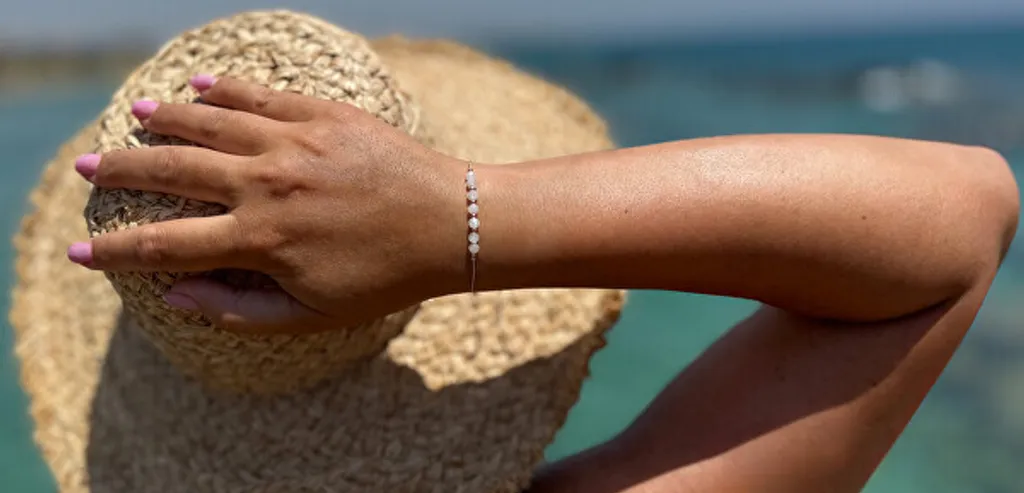 Bracciale a cordoncino con pietra di luna HE34R3RG-LP