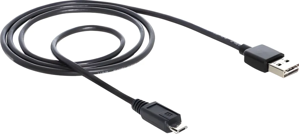 Câble Micro USB Delock 1m Connecteurs Robustes Transfert de Données 480 - 3