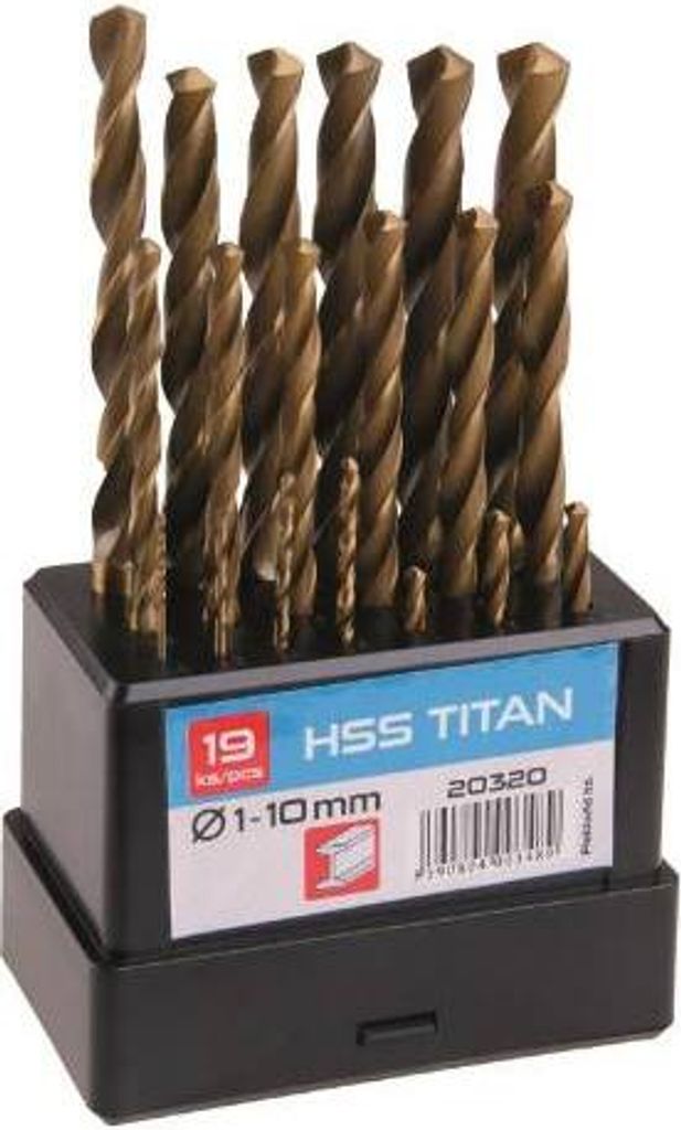 Satz HSS TITAN-Bohrer 19-teilig, 1-10x0,5mm - 1er-Pack