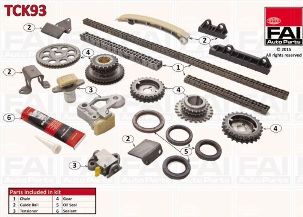 FAI AutoParts TCK93 Steuerkettensatz Steuerkette für SUZUKI Grand Vitara II SUV (JT, TE, TD) Grand Vitara I SUV (FT, HT) Vitara SUV (ET, TA, TD)